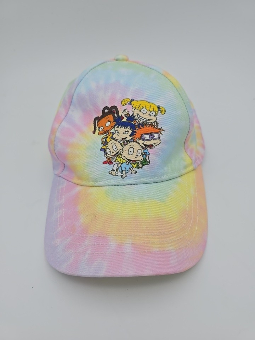Vintage RUGRATS Nickelodeon Pastel Rainbow Tie-Dye Cap